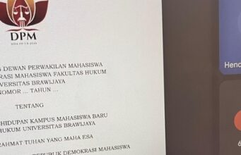 UU PKKMB FH UB: Terbit kilat, Minim Meaning Participation