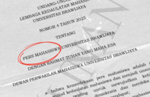 Tok, DPM UB Sahkan UU Persma Jadi Langkah Awal Perlindungan LPM