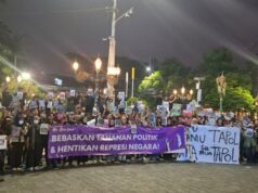 Aksi Setia Kawan Menggelar Peringatan Hari HAM Internasional, Serukan Tuntutan Pembebasan Tahanan Politik