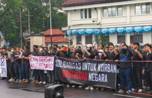 Gelaran Aksi Solidaritas di Kota Malang: “Jangan Sampai Ada Andrie Yunus yang Selanjutnya!”